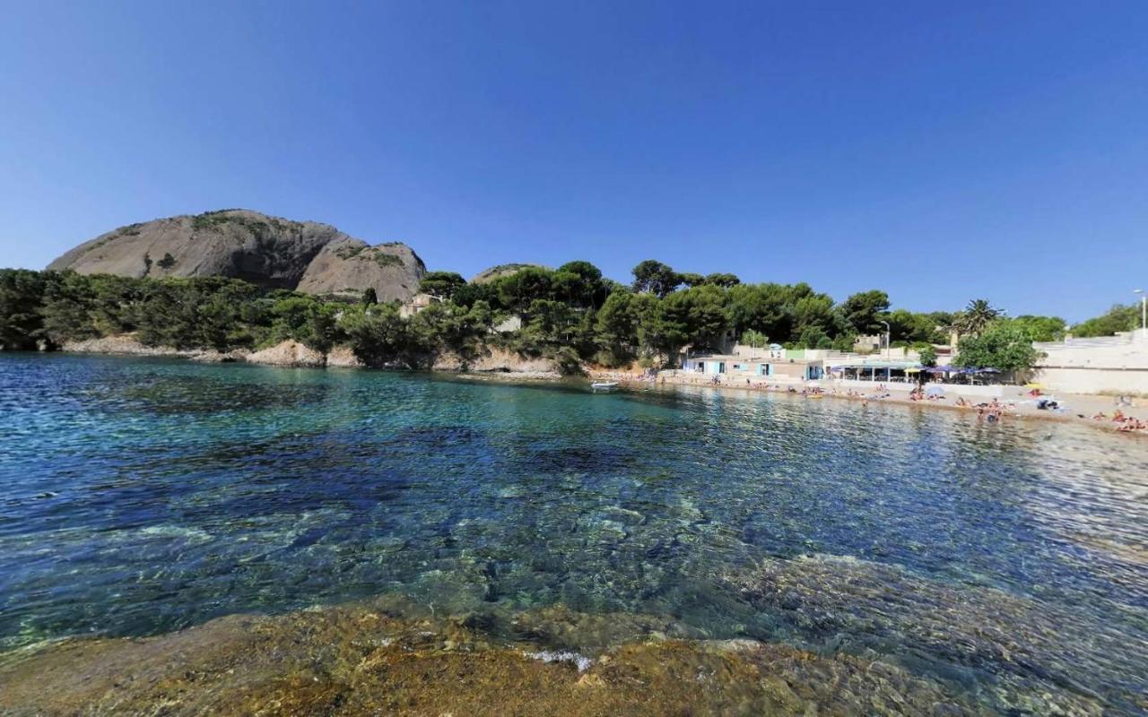 Logement Climatise Avec Jardin Et Parking Pour 2 Personnes En Bord De Plage La Ciotat Exterior foto